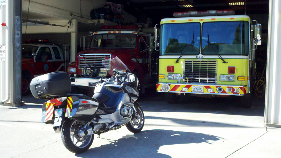 fire truck motorcycle reflective panels