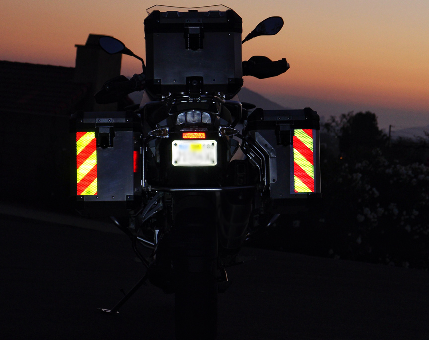 motor bike cycle chevron reflective panels