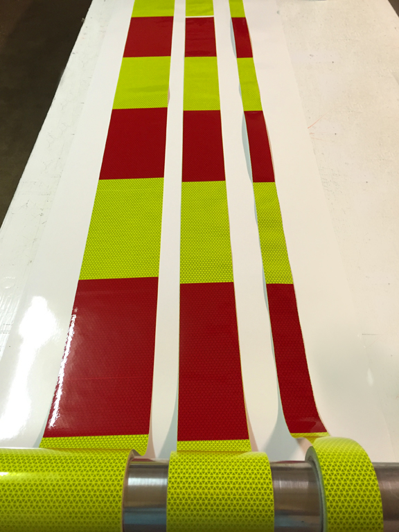 block style AT&T panels red and lime yellow