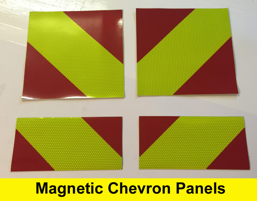 Magnetic Removable Reflective Chevron Panels